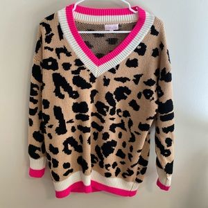 Cheetah print sweater